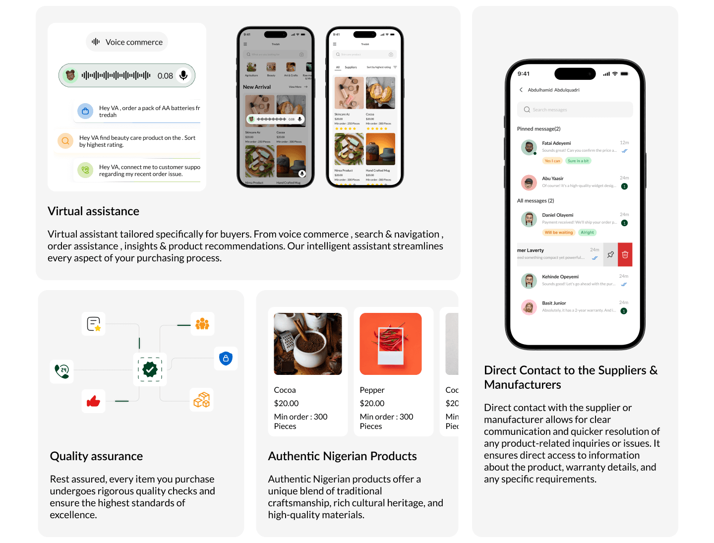 One Market interface preview
