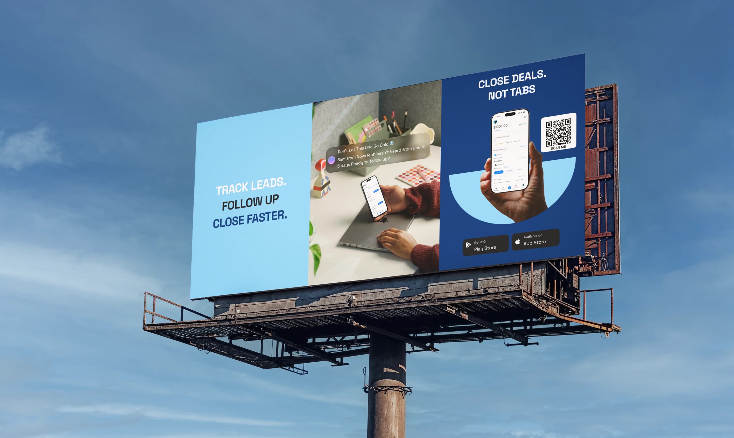 Trak outdoor billboard branding campaign